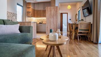 TV connectée, cheminée