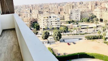 Economy Twin Room, City View | Terrace/patio