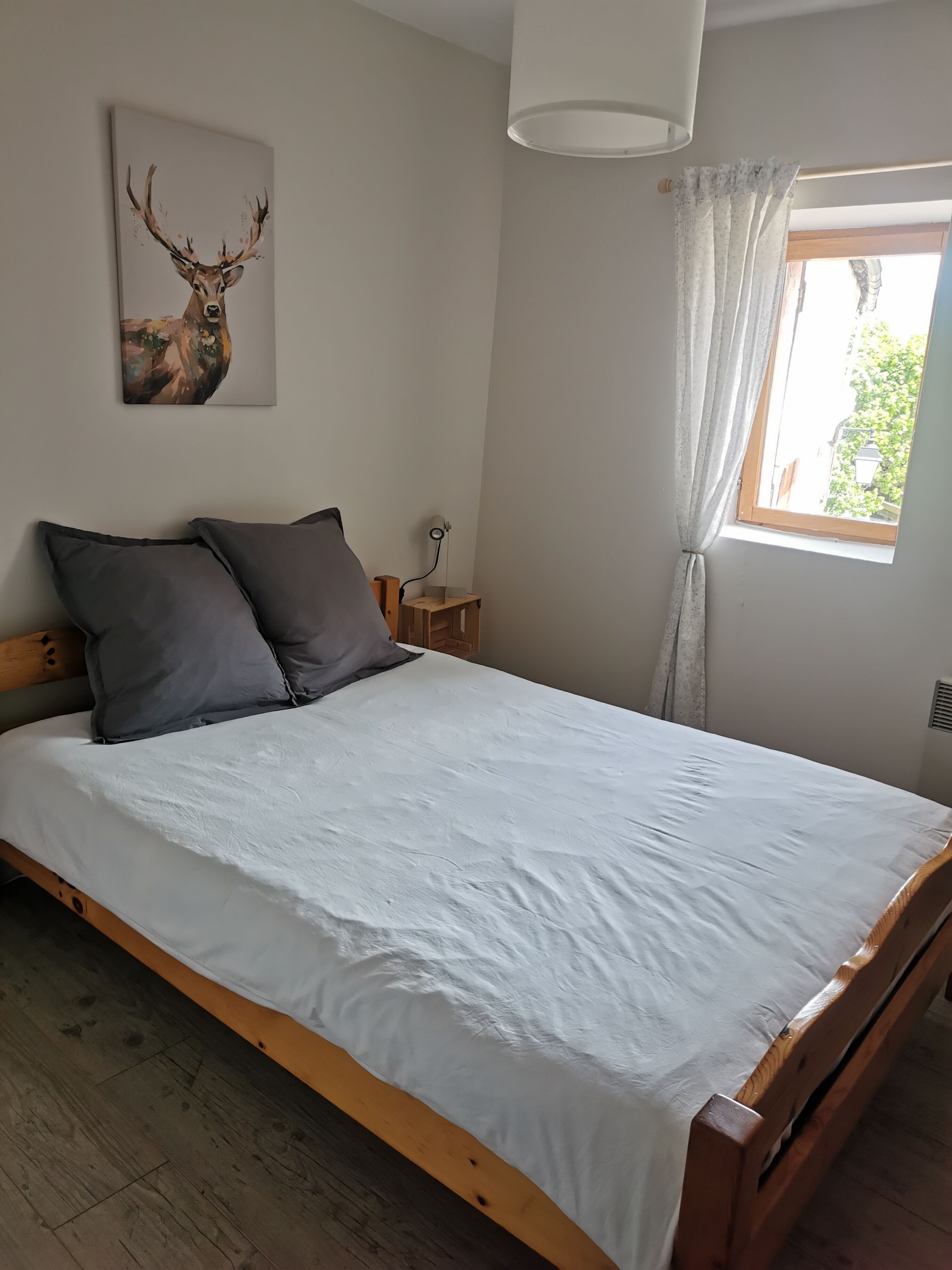 Chambre Double, vue montagne | 1 chambre, espace de travail pour ordinateur portable