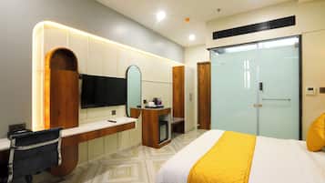 Luxury Double or Twin Room, City View | Laptop workspace, iron/ironing board, free WiFi