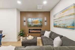TV connectée, cheminée