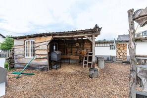 Terrace/patio - Holiday Home 'Liebe' with Shared Garden, Balcony and Wi-Fi (Seesbach)