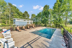 A heated pool