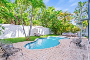 A heated pool