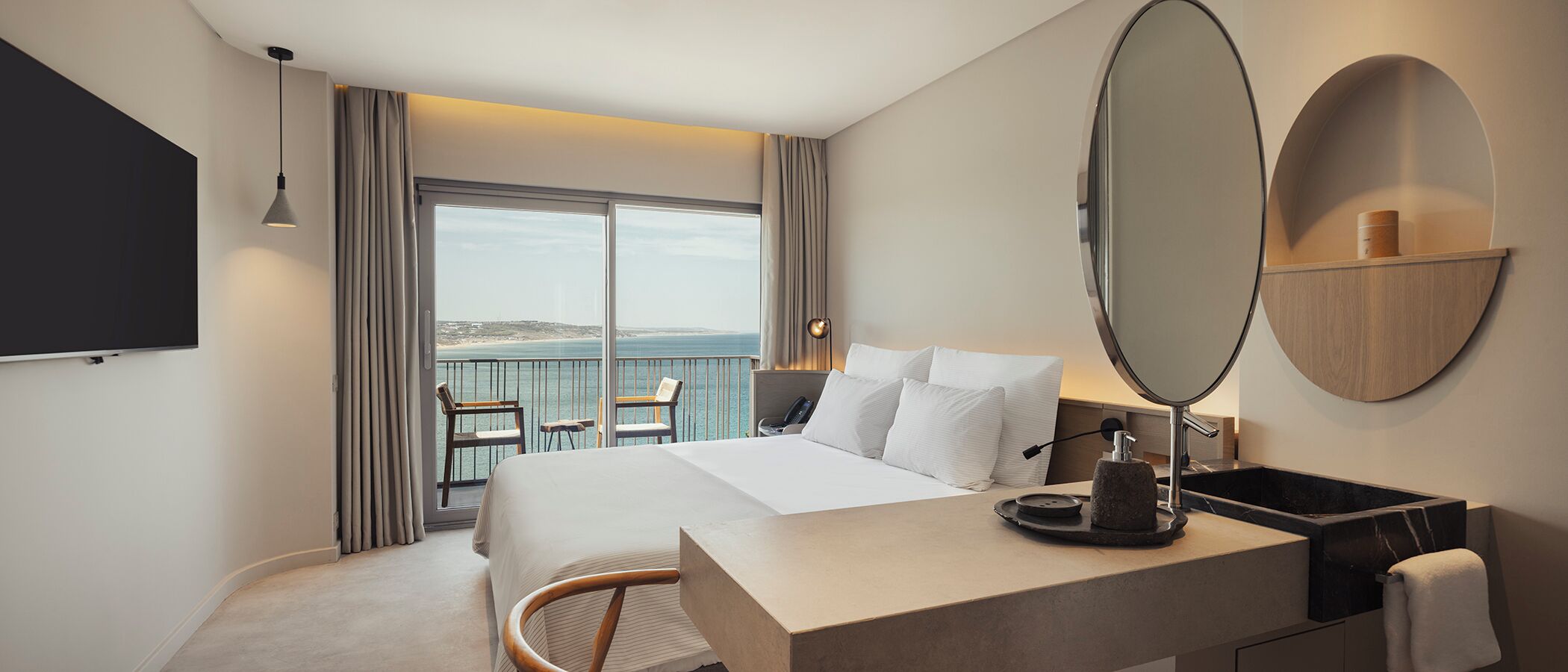 Standard Double Room, Sea View | In-room safe, iron/ironing board, free WiFi