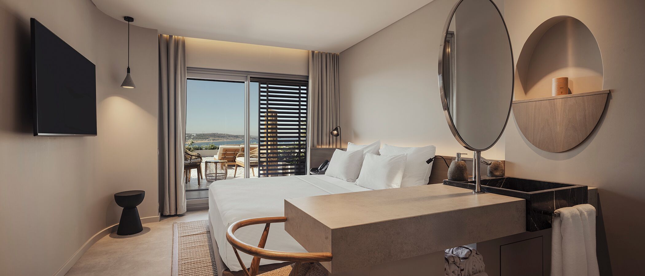 Comfort Double Room, Sea View | In-room safe, iron/ironing board, free WiFi