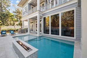 A heated pool