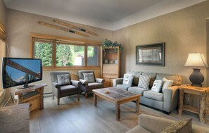 Smart-tv en een open haard