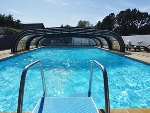 Indoor pool, a heated pool