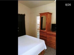 1 bedroom, internet, bed sheets