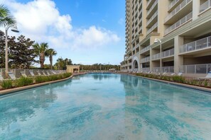 A heated pool