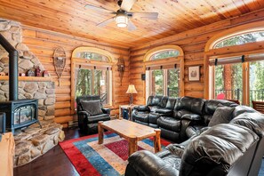 Smart TV, fireplace, video games, offices