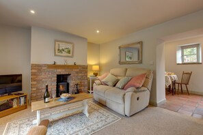 TV, fireplace, DVD player