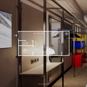 Chambre supérieure ouest | Κλινοσκεπάσματα υψηλής ποιότητας, χρηματοκιβώτιο στο δωμάτιο 