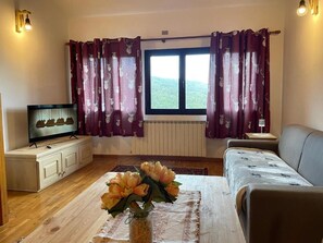 Télévision, cheminée