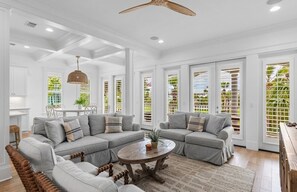 TV, table tennis - 4BR Luxury Home with Private Heated Pool + Elevator | White Sand Escape (Destin)