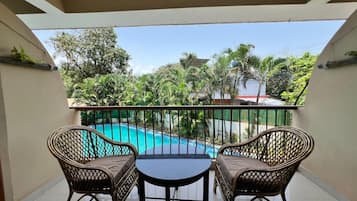Luxury Double Room Single Use, Balcony, Pool View | Balcony