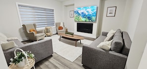 TV connectée, cheminée