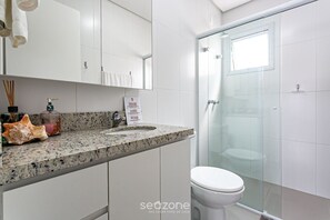 Bathroom - Apto 2Q e churrasq. 800m da praia de Jurerê SGA202 (Florianópolis)