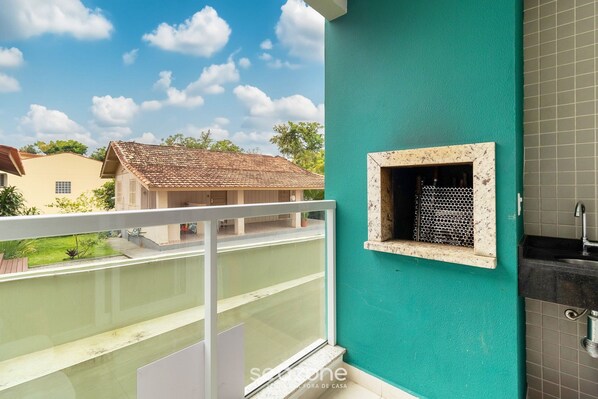 Property grounds - Apt W/balcony and BBQ 150m From the Beach Sdp0206 (Florianópolis)