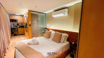Appartamento Deluxe, 1 letto queen | Biancheria in cotone egiziano, biancheria da letto di alta qualità