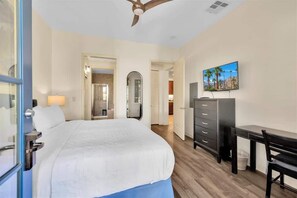 1 bedroom, desk, iron/ironing board, WiFi
