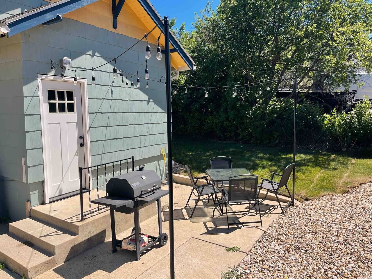 屋外ダイニングエリア