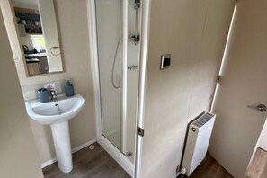Shower, hair dryer