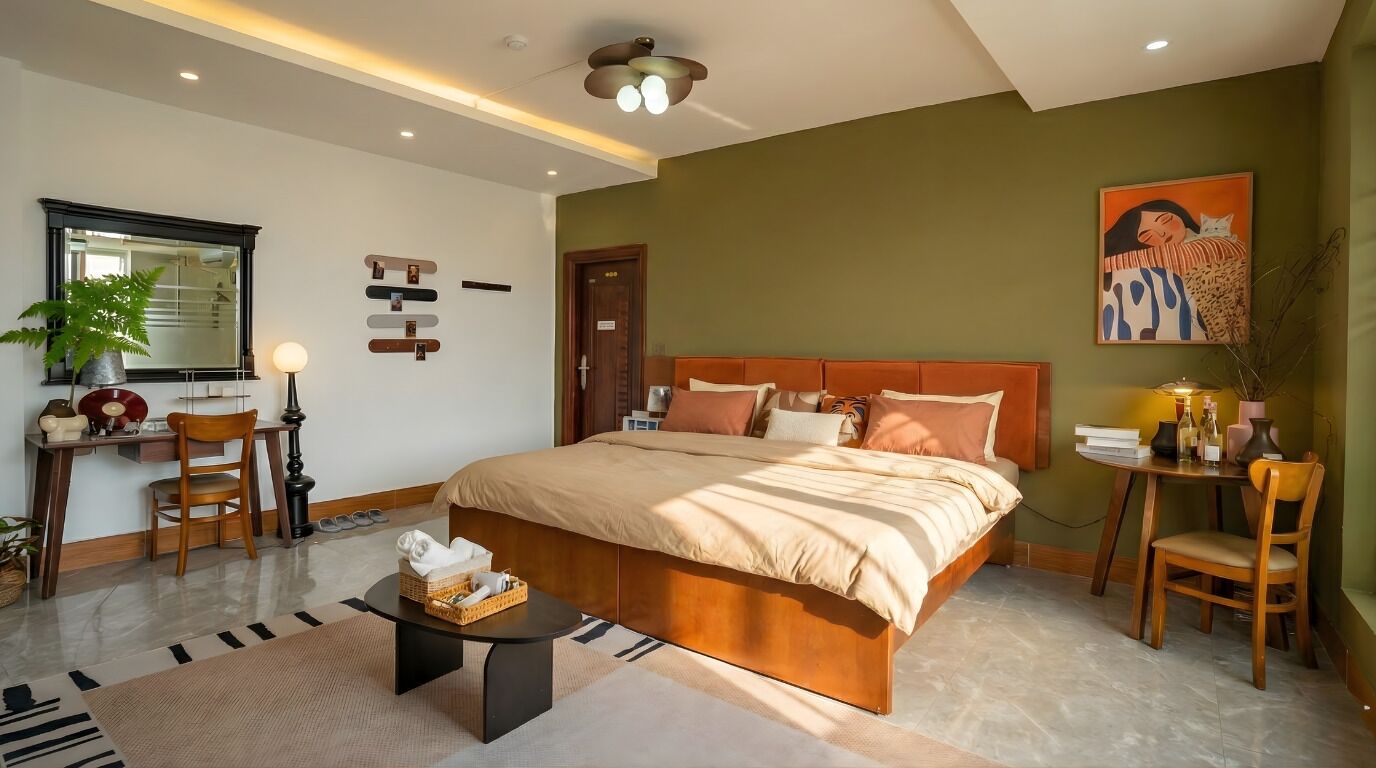 Executive Suite Room | Bộ đồ giường kháng dị ứng, bàn, màn/rèm cản sáng, phòng cách âm 