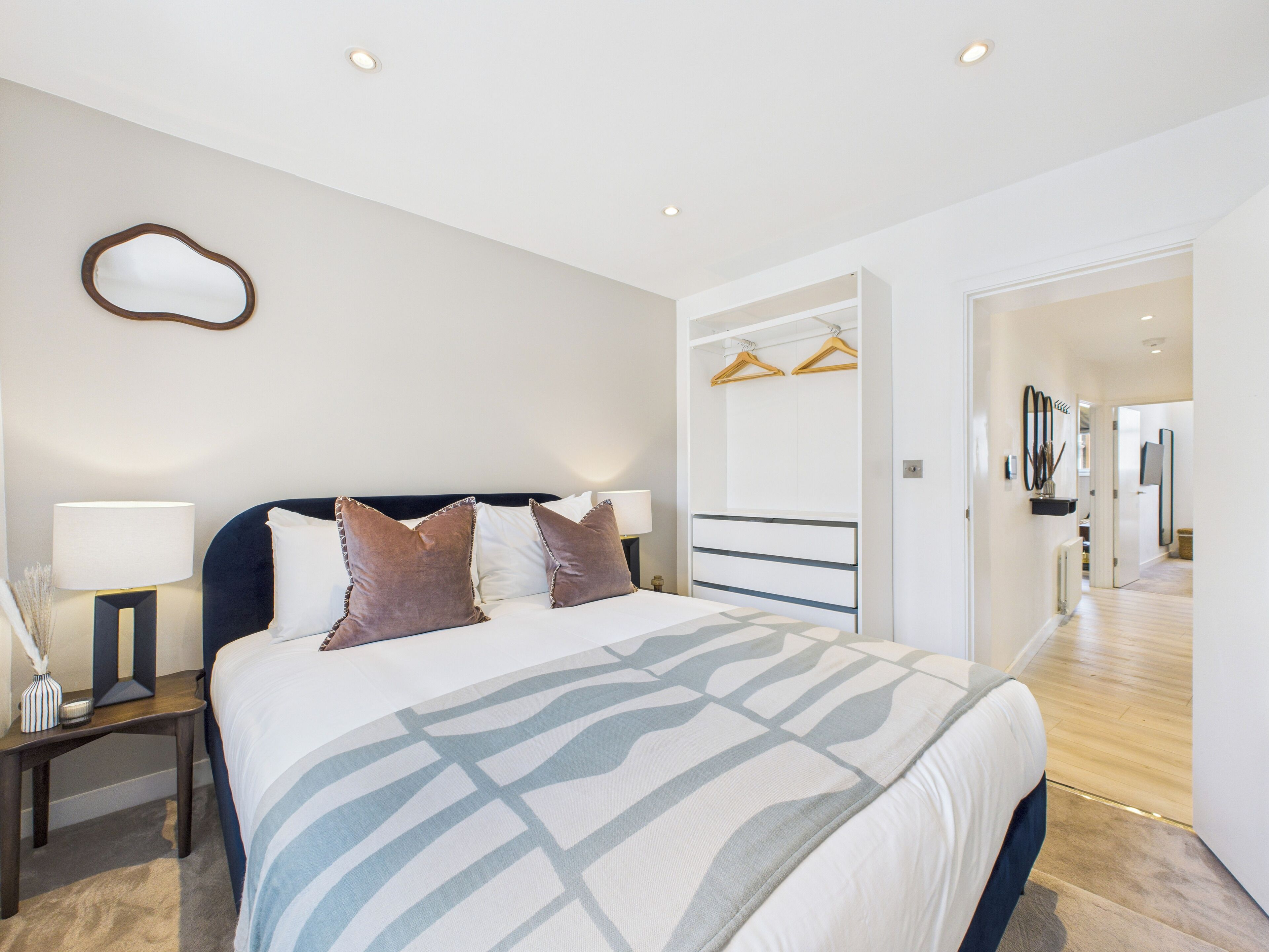 Design Apartment, 2 Bedrooms | Desk, laptop workspace, iron/ironing board, free WiFi