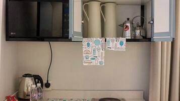 Apartment, 1 Schlafzimmer | Eigene Küche | Mini-Kühlschrank, Mikrowelle, Herdplatte, Kochgeschirr/Geschirr/Besteck