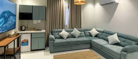 Huoneisto, 1 makuuhuone | Oleskelualue