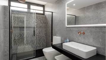 Hair dryer, towels