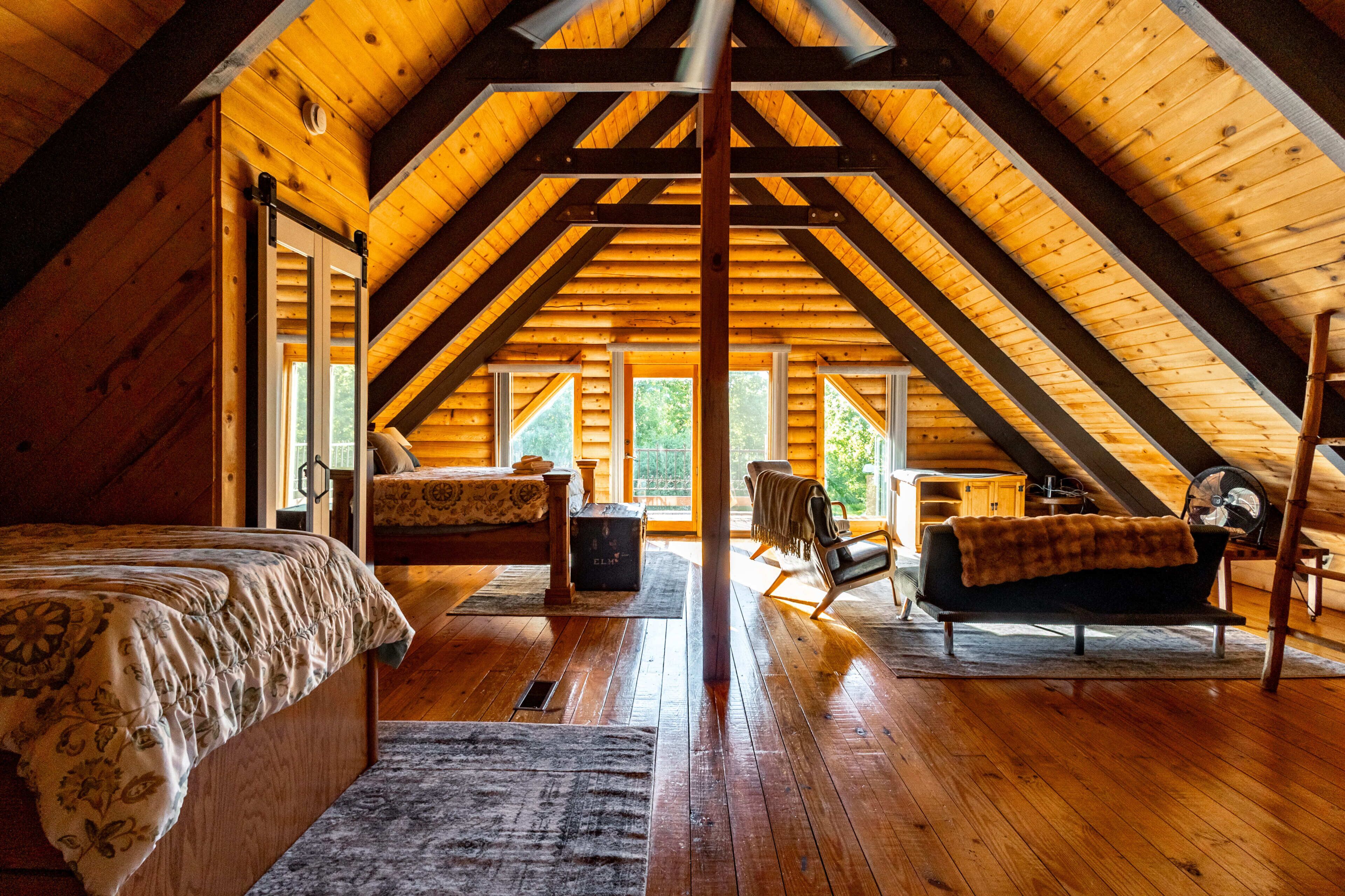 Loft Bedroom and Balcony