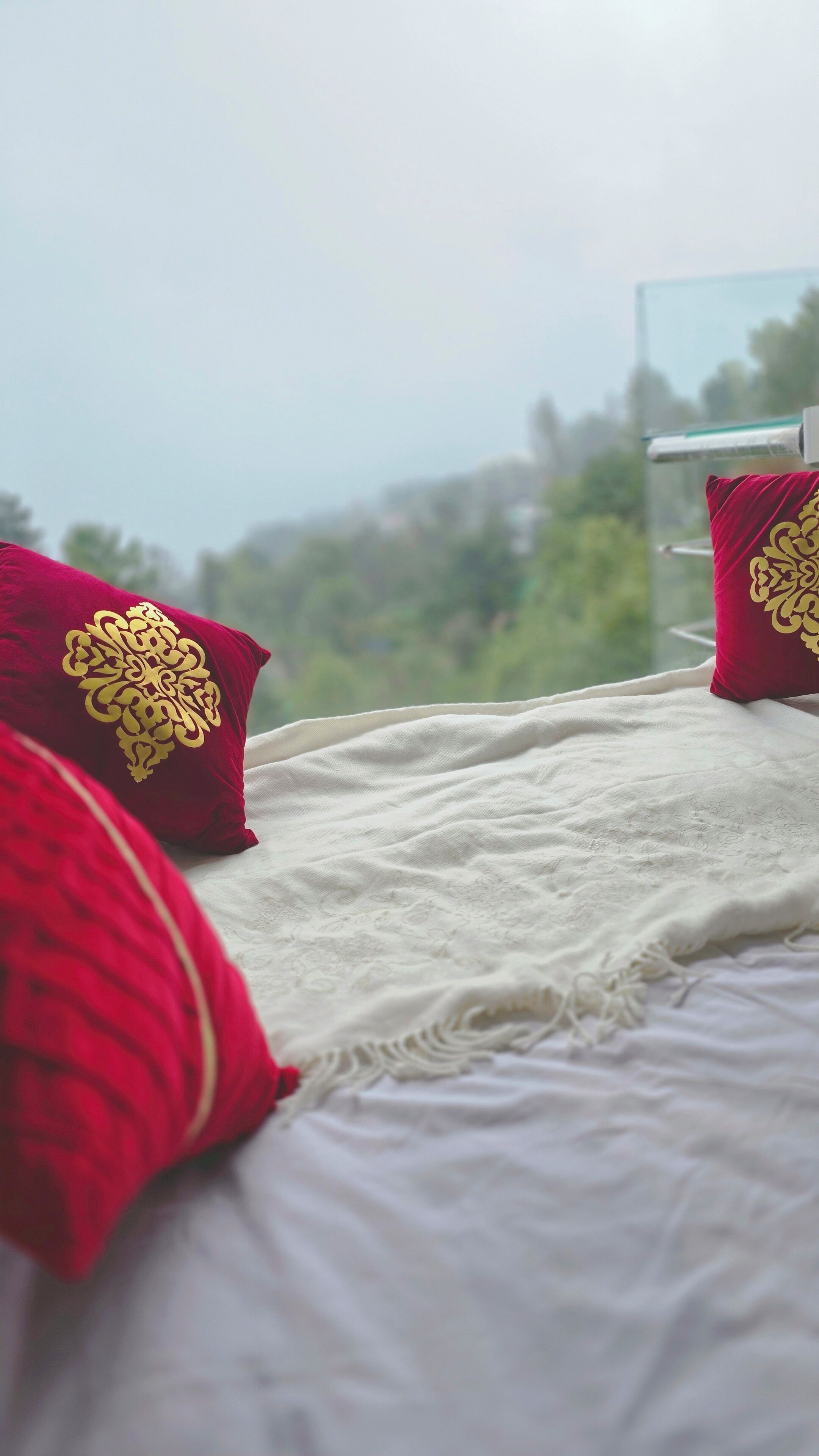 Uitzicht vanuit accommodatie