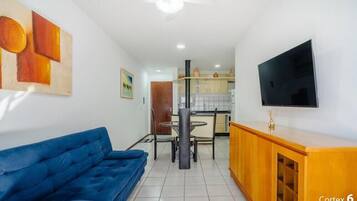 Basic Apartment | Living area | 32-inch Smart TV with digital channels