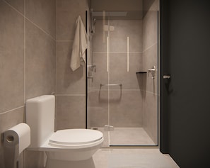 Superior Double Room | Bathroom | Shower, free toiletries, hair dryer, towels