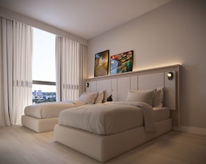 Caja de seguridad en la habitación y escritorio
