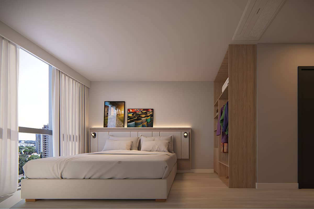 In-room safe, desk, laptop workspace, blackout curtains