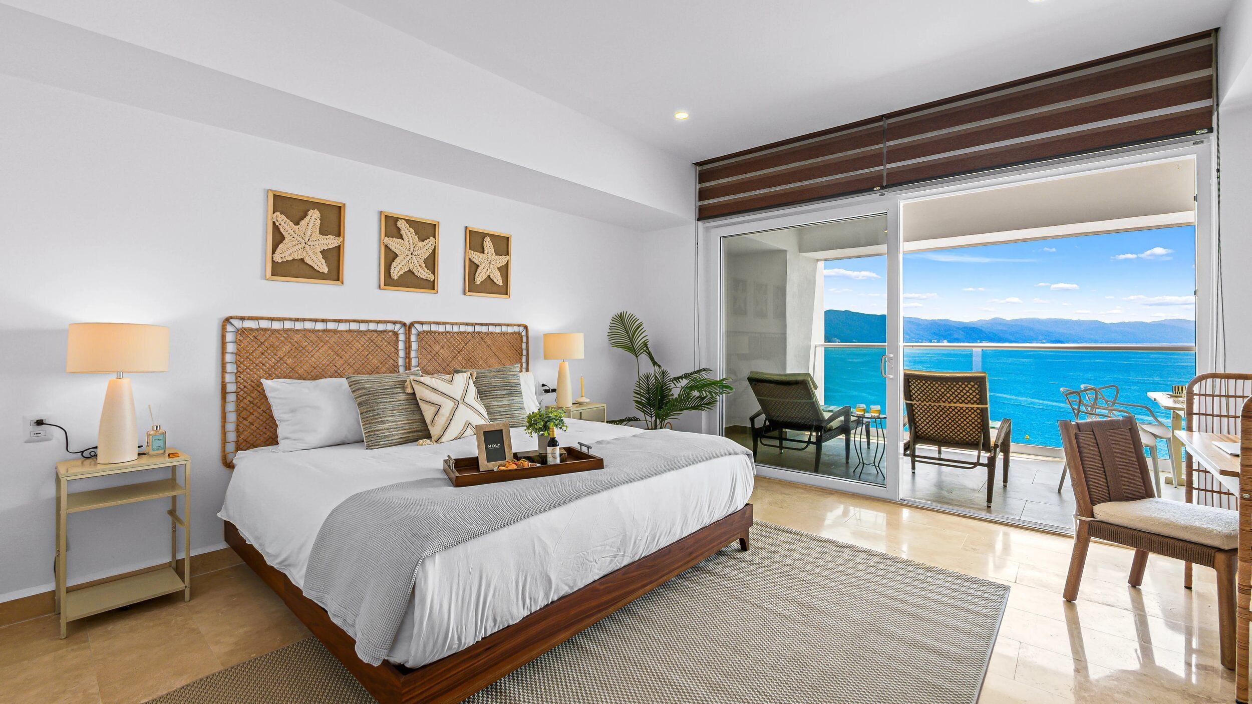 Departamento Confort, 2 habitaciones, balcón, vista a la playa | Cortinas blackout, tabla de planchar con plancha y wifi gratis 