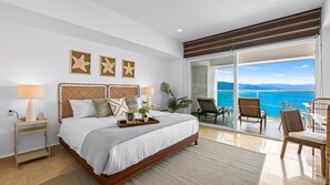 Comfort Apartment, 2 Bedrooms, Balcony, Beach View | Blackout drapes, iron/ironing board, free WiFi - Stylish Beachfront 2BR - Balcony & Pools (Puerto Vallarta)