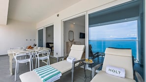 Comfort Apartment, 2 Bedrooms, Balcony, Beach View | Balcony