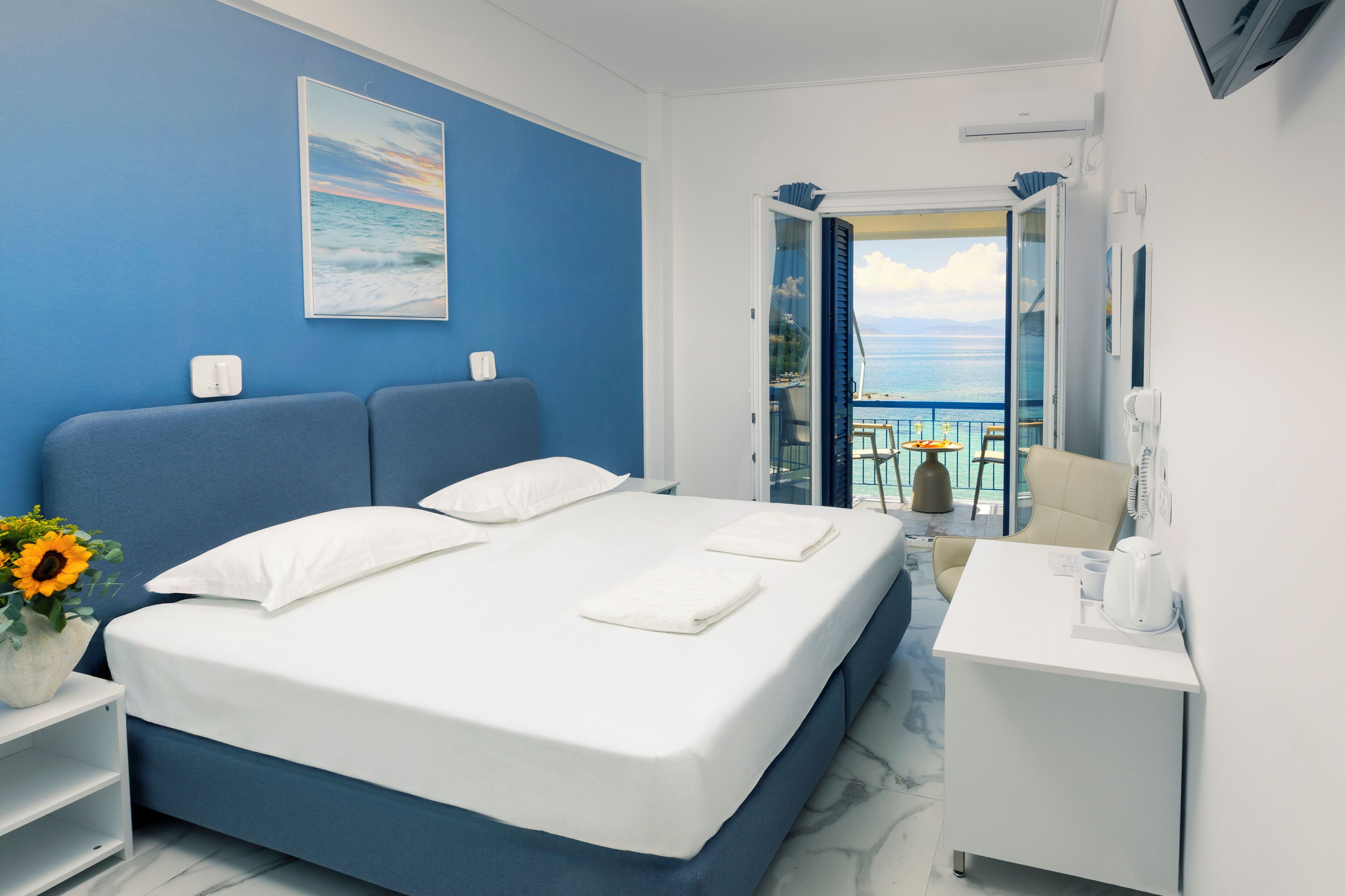 Doppelzimmer, Balkon, Meerblick