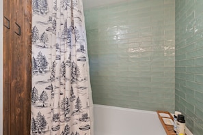 Hair dryer, towels