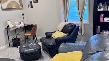 Smart TV, video games, DVD player, ping pong