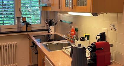 Stylish 2-Bedroom Flat w/ Living Room, Balcony & Workspace in Zürich