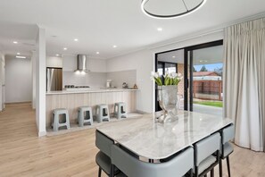Fridge, microwave, dishwasher, toaster
