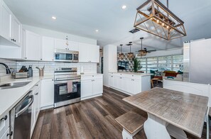 Micro-ondes, four, lave-vaisselle, cafetière/bouilloire