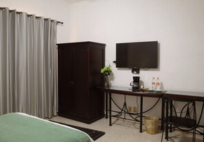 In-room safe, laptop workspace, blackout curtains, free WiFi