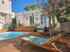 Outdoor pool - Maisonnette with swimming pool, and dogs subject to acceptance (t10€/jr) (Béziers)